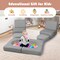 Suede 8-Piece Kids Climbing Blocks Set with Cushions, Arches and Modular Design